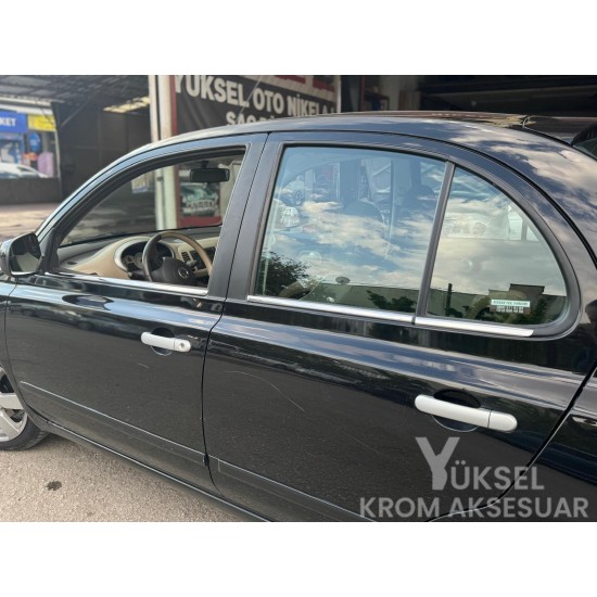 Nissan Micra Cam Çıtası 6 Prç Krom 2004-2013 Uyumlu