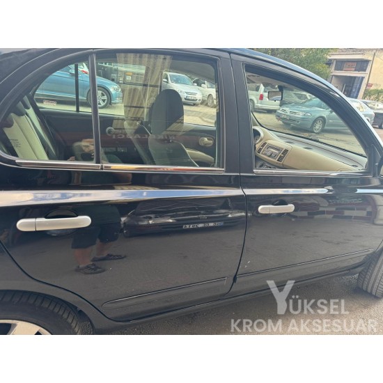 Nissan Micra Cam Çıtası 6 Prç Krom 2004-2013 Uyumlu