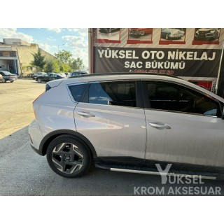 Hyundai Bayon Krom Cam Çerçevesi 12 Parça 2021-2024 Uyumlu Paslanmaz Çelik Hyundai Bayon Krom Cam Çerçevesi 12 Parça 2021-2024 Uyumlu Paslanmaz Çelik