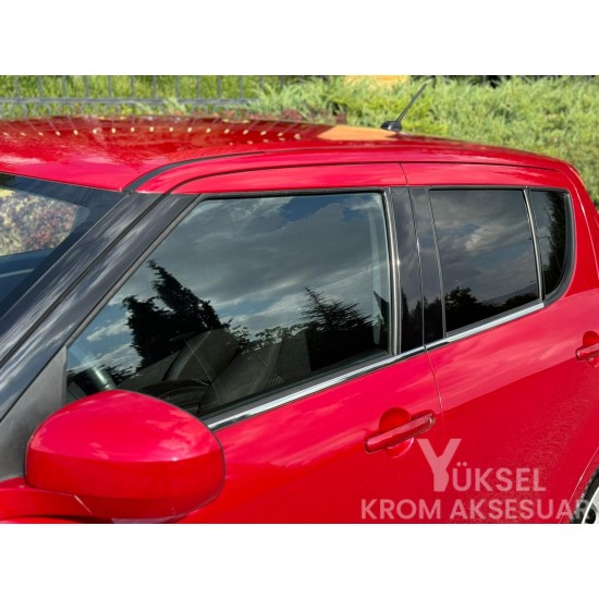 Suzuki Swift Krom Cam Çıtası 2004-2017 Uyumlu