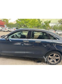 Audi A3 Krom Cam Çerçeve Nikelajı Tam Tur 2012-2021 Uyumlu 