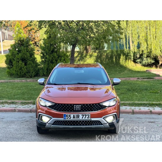 Fiat Egea Cross Krom Cam Çerçeve Tam Tur 2015-2023 Uyumlu