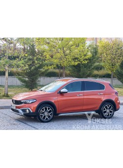 Fiat Egea Cross Krom Cam Çerçeve Tam Tur 2015-2023 Uyumlu 