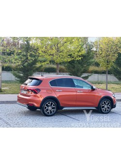 Fiat Egea Cross Krom Cam Çerçeve Tam Tur 2015-2025 Uyumlu 