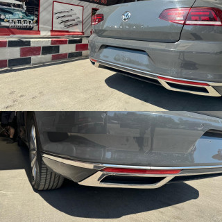 Volkswagen Passat B8.5 Krom Difüzör Geniş Tip 2019 Üzeri Volkswagen Passat B8.5 Krom Difüzör Geniş Tip 2019 Üzeri