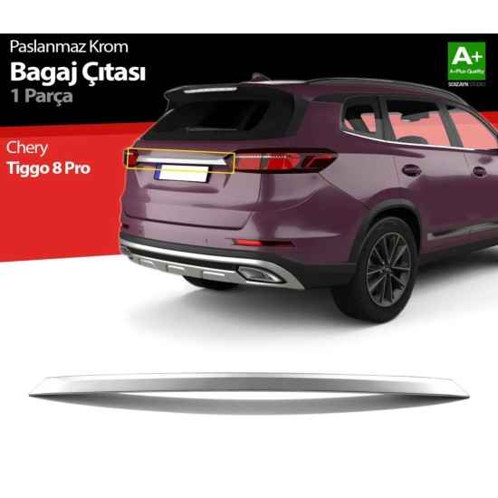 Chery Tiggo 8 Pro Krom Bagaj Çıtası 2022 Üzeri Uyumlu