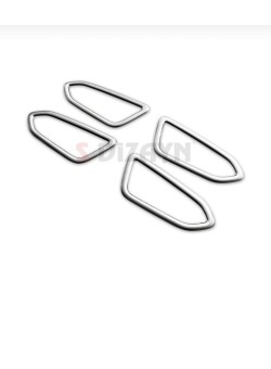 Renault Clio 5 Krom Mat İç Kapı Kolu Çerçevesi 2019 Üzeri Uyumlu 