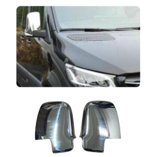 Mercedes Sprinter W907 Krom Ayna Kapağı 2018 Üzeri Uyumlu Mercedes Sprinter W907 Krom Ayna Kapağı 2018 Üzeri Uyumlu