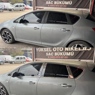 Opel Astra J Hb Krom Kapı Direği 2010 Üzeri Uyumlu Paslanmaz Çelik