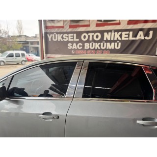 Opel Astra J Hb Krom Kapı Direği 2010 Üzeri Uyumlu Paslanmaz Çelik