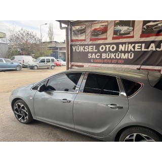 Opel Astra J Hb Krom Kapı Direği 2010 Üzeri Uyumlu Paslanmaz Çelik