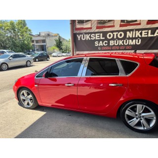 Opel Astra J Hb Krom Kapı Direği 2010 Üzeri Uyumlu Paslanmaz Çelik