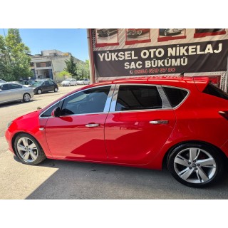 Opel Astra J Hb Krom Kapı Direği 2010 Üzeri Uyumlu Paslanmaz Çelik
