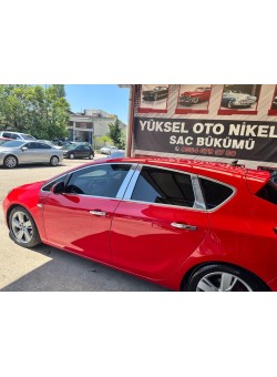 Opel Astra J Hb Krom Kapı Direği 2010 Üzeri Uyumlu Paslanmaz Çelik 