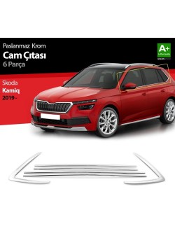 Skoda Kamiq Krom Cam Çıtası 6 Parça 2019 Üzeri 