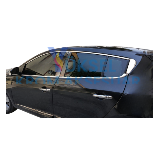 Renault Megane 3 Hb Krom Cam Çerçeve Tam Tur 2008-2016 