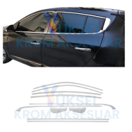 Renault Megane 3 Hb Krom Cam Çerçeve Tam Tur 2008-2016 