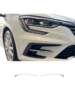 Renault Megane 4 2020 Üzeri Krom Paslanmaz Tampon Çıtası 2 Parça 