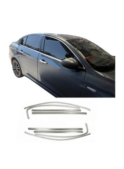 Fiat Egea Krom Mat Cam Çerçeve Tam Tur 2015-2026 Uyumlu 
