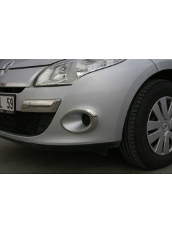 Megane 3 Hb Krom Sis Farı Çerçevesi 2010-2012 Paslanmaz Çelik