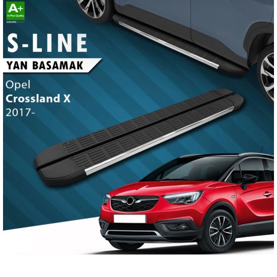 Opel Crossland X Krom Yan Basamak 2017 Üzeri Uyumlu 