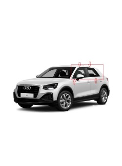 Audi Q2 Krom Cam Çerçeve Tam Tur 