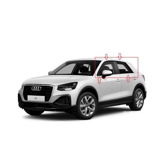 Audi Q2 Krom Cam Çerçeve Tam Tur