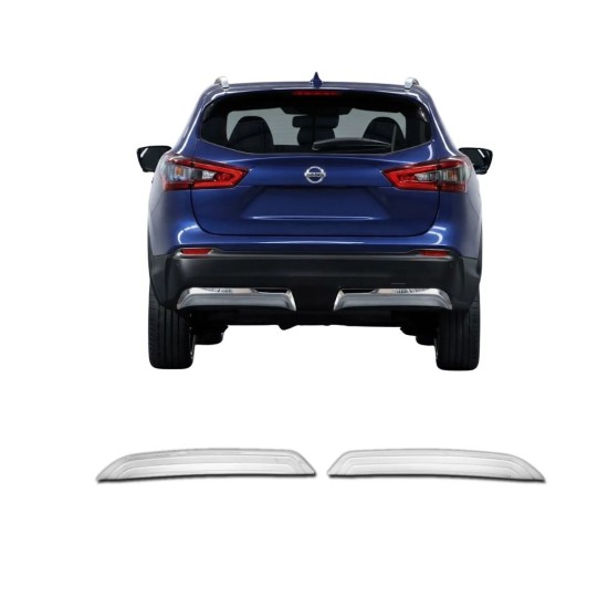 Nissan Qashqai Krom Arka Difizör 2017-2021 Uyumlu 