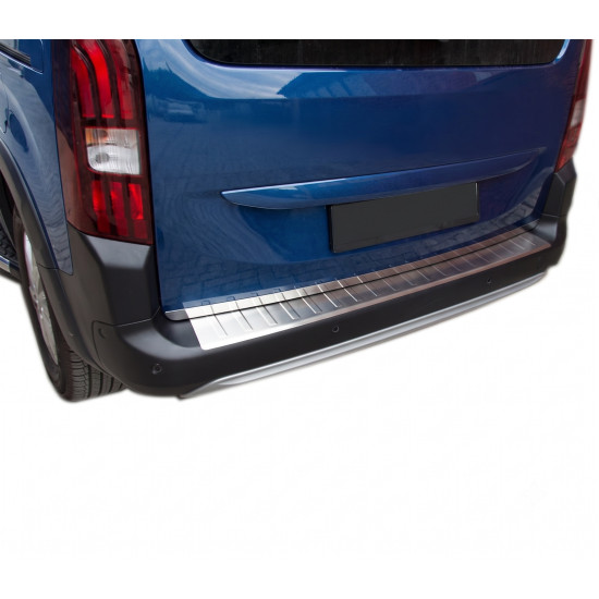 Citroen Berlingo Krom Paslanmaz Arka Tampon Eşiği 2019 Üzeri Citroen Berlingo Krom Paslanmaz Arka Tampon Eşiği 2019 Üzeri
