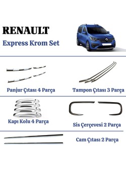 Renault Express Krom Set 2021 Üzeri Uyumlu 