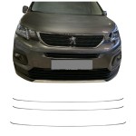 Peugeot Rifter Krom Ön Tampon Çıtası 3 Parça 2019 Üzeri 