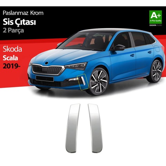 Skoda Scala Krom Sis Çıtası 2 Parça 2019 Üzeri