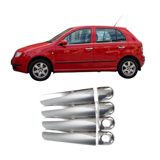Skoda Fabia Krom Kapı Kolu 2000-2007 Uyumlu 