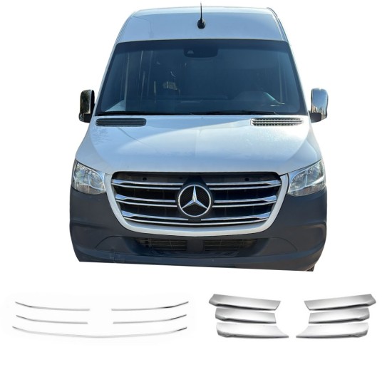 Mercedes Sprinter Krom Ön Panjur Seti 2018 Üzeri 