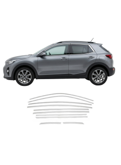 Kia Stonic Krom Cam Çerçeve Tam Tur 2018 Üzeri Uyumlu