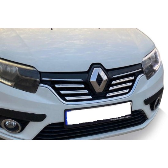 Renault Symbol Krom Ön Panjur 2017 Üzeri Uyumlu 