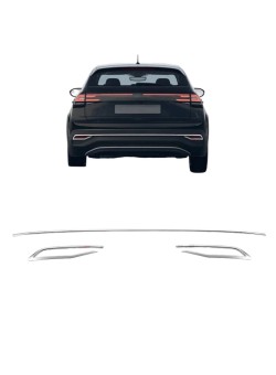Volkswagen Taigo Krom Arka Difizör Çıtası 3 Parça 2020 Üzeri 