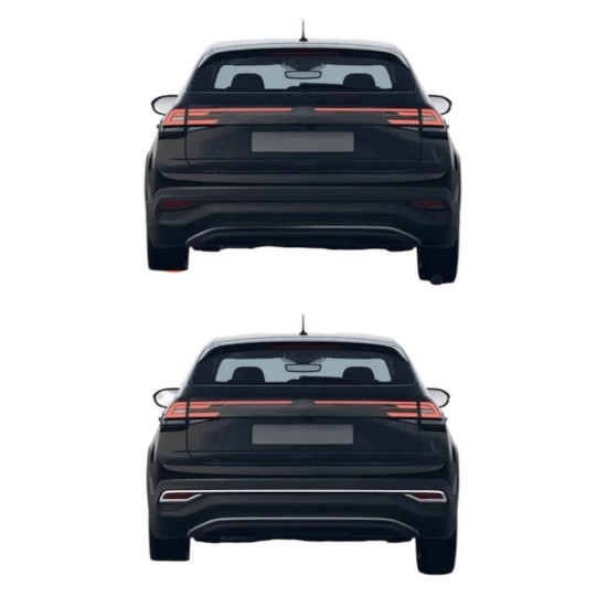 Volkswagen Taigo Krom Arka Difizör Çıtası 3 Parça 2020 Üzeri