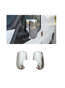Ford Transit Krom Ayna Kapağı 2003-2013 Uyumlu Paslanmaz Çelik 