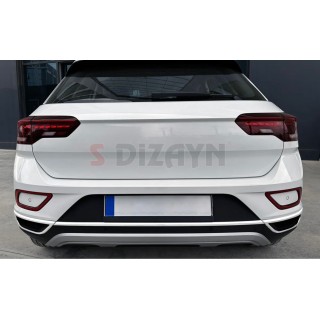 Volkswagen T-roc Krom Egzoz Difüzörü 2021 Üzeri
