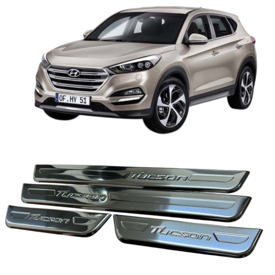 Hyundai Tucson Krom Kapı Eşiği 2015-2018 Uyumlu 