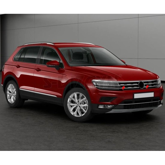 Volkswagen Tiguan Krom Ön Panjur Nikelajı 2016-2020 Uyumlu