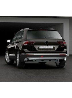 Volkswagen Tiguan Krom Arka Tampon Çıtası 2016-2020 Uyumlu 