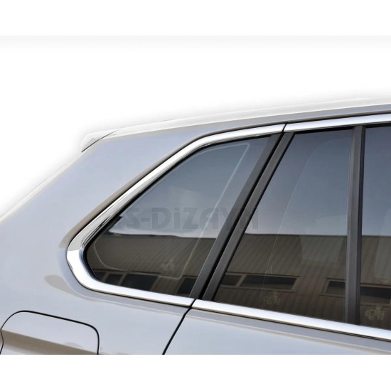 Volkswagen Tiguan Krom Cam Çerçeve 2016-2020 Uyumlu