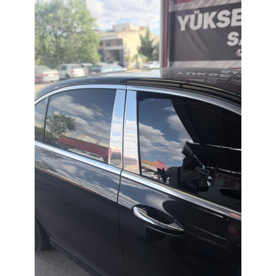 Mercedes E Serisi W213 Krom Kapı Direk Nikelajı 2021-2023 Uyumlu