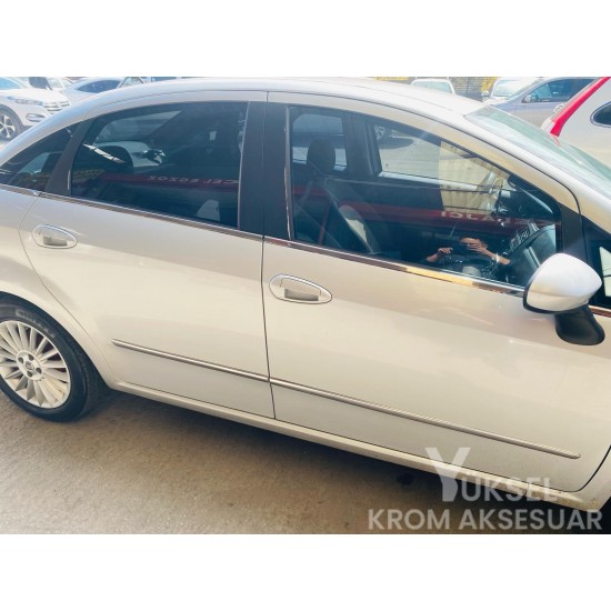 Fiat Linea Krom Yan Kapı Çıtası 2007 Üzeri Paslanmaz Çelik