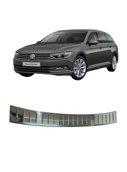 Volkswagen Passat B8 Sw Krom Arka Tampon Eşiği 2015 Üzeri Uyumlu