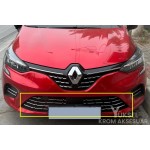 Renault Clio 5 Krom Ön Tampon Çıtası 10 Parça 2019 Üzeri Uyumlu 