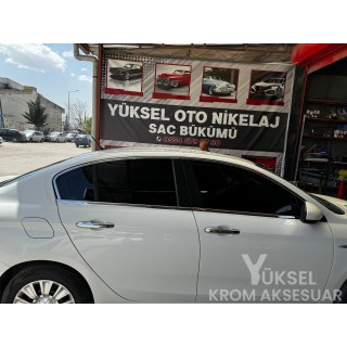 Fiat Egea Krom Cam Çerçeve Sedan 2015 Ve Üzeri Uyumlu (Geniş Modeli)