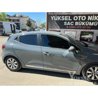 Renault Clio 5 Krom Cam Çerçevesi 12 Prç. 2019 Ve Üzeri Renault Clio 5 Krom Cam Çerçevesi 12 Prç. 2019 Ve Üzeri